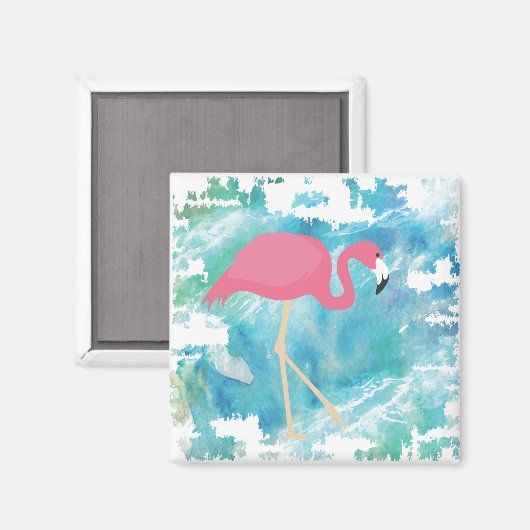 Flamingo Magnet (Vorderseite/Rückseite)