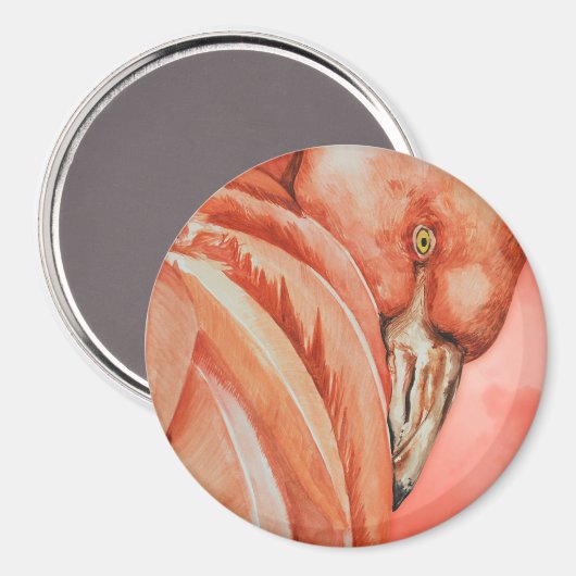 Flamingo Magnet (Vorderseite/Rückseite)