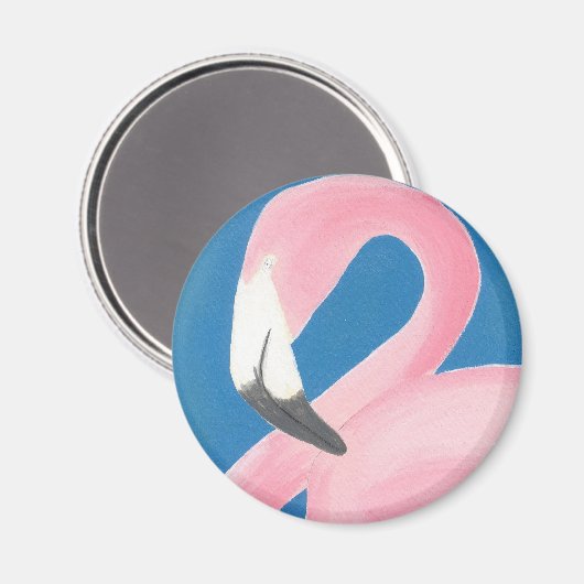 Flamingo-Magnet Magnet (Vorderseite/Rückseite)