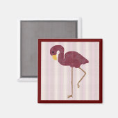 Flamingo-Magnet Magnet (Vorderseite/Rückseite)