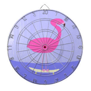 Flamingo Malkunst Dartscheibe
