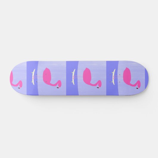 Flamingo Malkunst Skateboard (Horizontal)