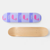 Flamingo Malkunst Skateboard (Horizontal)