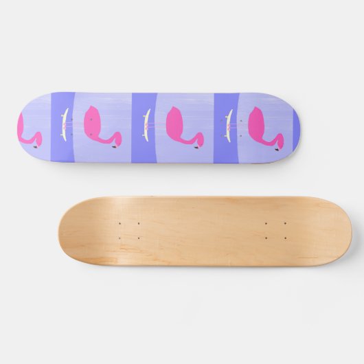Flamingo Malkunst Skateboard (Horizontal)