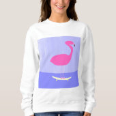 Flamingo Malkunst Sweatshirt (Vorderseite)