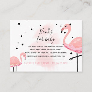 Flamingo-Mama holen ein Buch-Antrag-Bücher für Begleitkarte