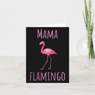 Flamingo Mama Tropenvogel Sommer Tier Zoo Karte