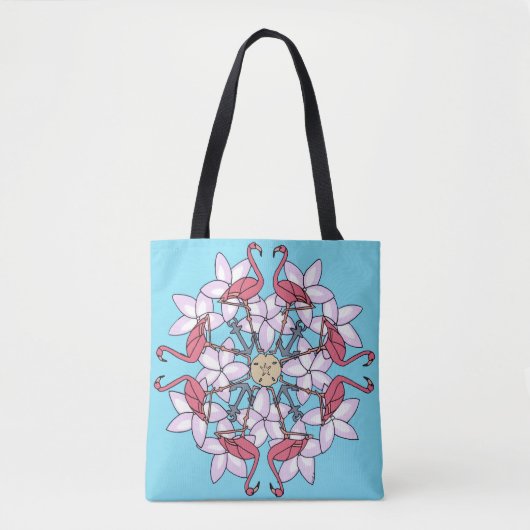 Flamingo Mandala Tasche (Vorderseite)
