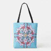 Flamingo Mandala Tasche (Rückseite)
