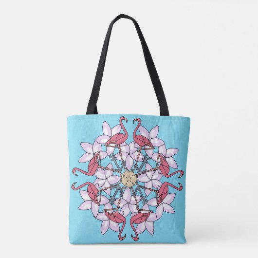 Flamingo Mandala Tasche (Rückseite)