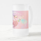 Flamingo Mattglas Bierglas (VorderseiteRechts)