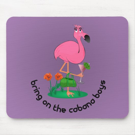 Flamingo-Mausunterlage Mousepad (Vorne)