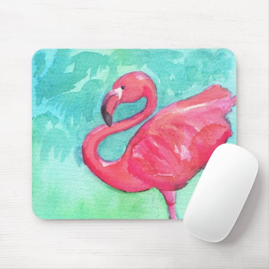 Flamingo-Mausunterlage Mousepad (Mit Mouse)