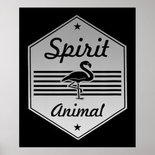 Flamingo   Mein Geist Tier Flamingo Kostüm Poster