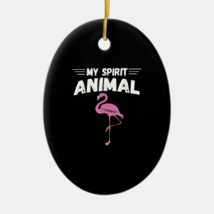 Flamingo Men Women tötet meinen Geist Tier Keramik Ornament