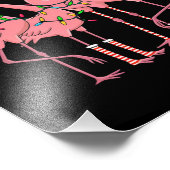 Flamingo Merry Christmas Funny Flamingo Lover Gesc Fotodruck (Ecke)
