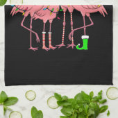 Flamingo Merry Christmas Funny Flamingo Lover Gesc Geschirrtuch (Gefaltet)