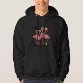 Flamingo Merry Christmas Funny Flamingo Lover Gesc Hoodie (Vorderseite)