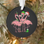 Flamingo Merry Christmas Funny Flamingo Lover Gesc Ornament<br><div class="desc">Flamingo Merry Christmas Funny Flamingo Lover Geschenk</div>
