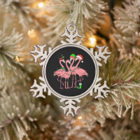 Flamingo Merry Christmas Funny Flamingo Lover Gesc