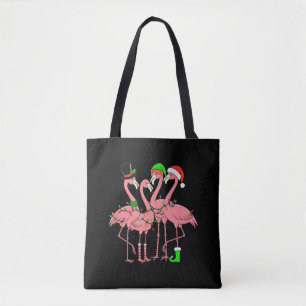 Flamingo Merry Christmas Funny Flamingo Lover Gesc Tasche