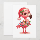 Flamingo Merry Weihnachten Winter Animals Flamingo (Vorne/Hinten)