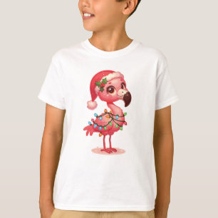 Flamingo Merry Weihnachten Winter Animals Flamingo T-Shirt