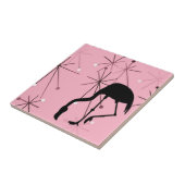 Flamingo MidCentury Modern Atomic Sternexplosion Fliese (Seite)