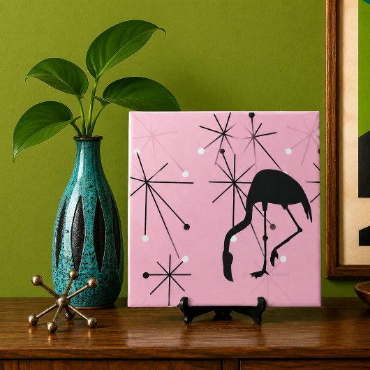 Flamingo MidCentury Modern Atomic Sternexplosion Fliese