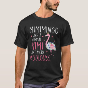 Flamingo Mimimingo wie ein normaler Mimi Floral Fu T-Shirt