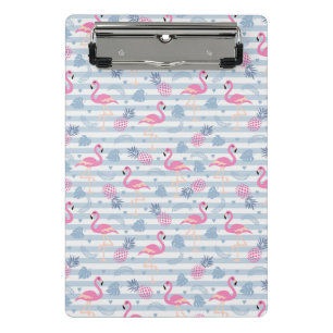 Flamingo Mini Clipboard - Rosa & Blau Klemmbrett