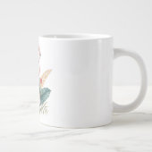 Flamingo mit Blumen Jumbo-Tasse (Rechts)