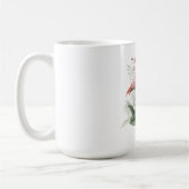 Flamingo mit Blumen Kaffeetasse (Links)