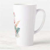 Flamingo mit Blumen Milchtasse (Rechts)