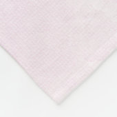 Flamingo mit Cocktail Fleecedecke (Ecke)