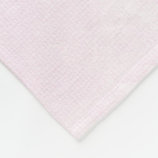 Flamingo mit Cocktail Fleecedecke (Ecke)