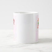 Flamingo mit Cocktail Jumbo-Tasse (Vorderseite)