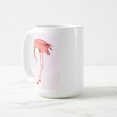 Flamingo mit Cocktail Kaffeetasse (Vorderseite Links)