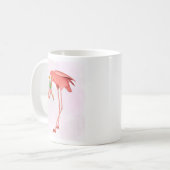 Flamingo mit Cocktail Kaffeetasse (Vorderseite Links)
