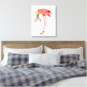 Flamingo mit Cocktail Leinwanddruck (Insitu (Schlafzimmer))