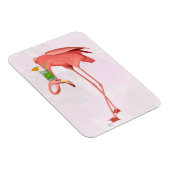 Flamingo mit Cocktail Magnet (Rechte Seite)