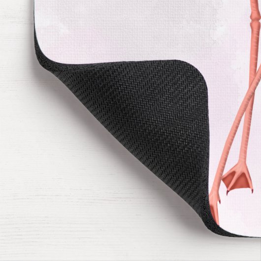 Flamingo mit Cocktail Mousepad (Ecke)