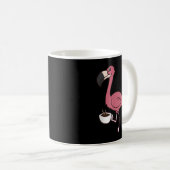 Flamingo mit Coffee Funny Coffee Drink Flamingo Kaffeetasse (VorderseiteRechts)