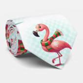 Flamingo mit einem Scarf Krawatte (Gerollt)
