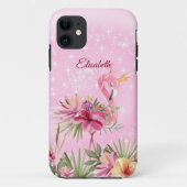 Flamingo mit Golden Crown Case-Mate iPhone Fall Case-Mate iPhone Hülle (Rückseite)