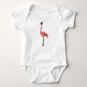Flamingo mit Hat Baby Strampler