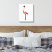 Flamingo mit Hat Leinwanddruck (Insitu (Schlafzimmer))