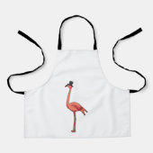 Flamingo mit Hat Schürze (Vorderseite)