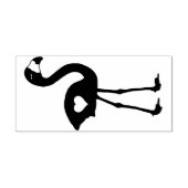 Flamingo mit Herz-Gummi-Briefmarke (rechts) Gummistempel (Prägung)