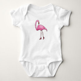 Flamingo mit hohen Absätzen Baby Strampler